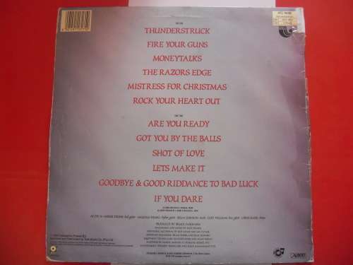 RARE!!! ACDC - THE RAZORS EDGE VINYL, LP, RECORD